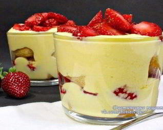 Диетическое Тирамису с клубникой