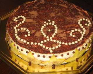 Дынный торт-тирамису