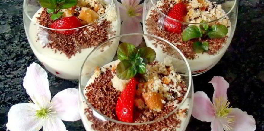 Рецепт клубнично-ванильного тирамису