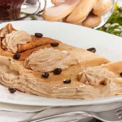 Нежные блинчики тирамису