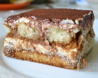 Тирамису без добавления яиц