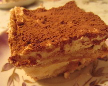 Тирамису без яиц с кофейным ликером