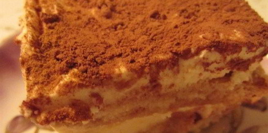 Рецепт тирамису без яиц с кофейным ликером