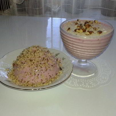 Творожно-ежевичное желе