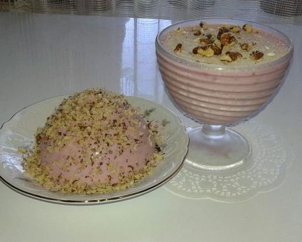 Творожно-ежевичное желе