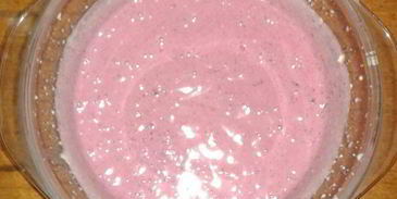 творожно-ежевичное желе