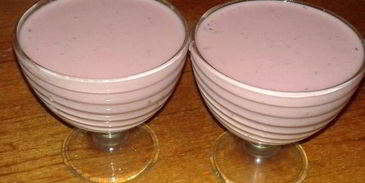 творожно-ежевичное желе