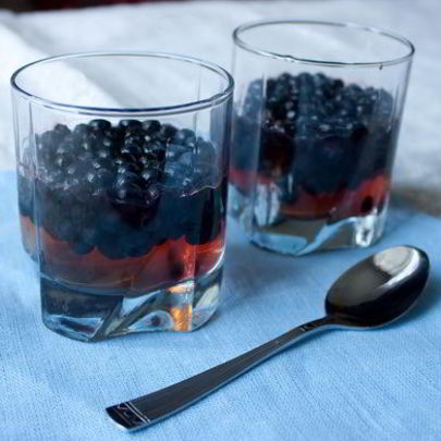 Виноградное желе с черникой