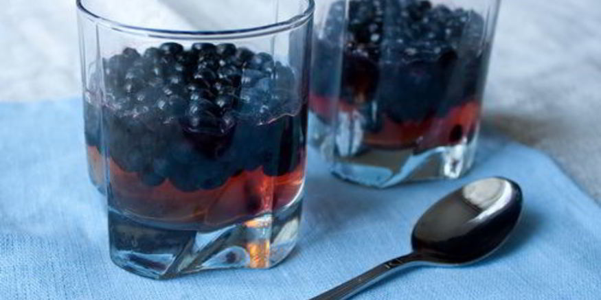 Рецепт виноградного желе с черникой