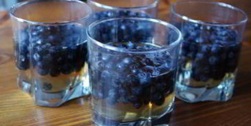 виноградное желе с черникой