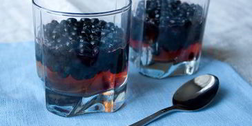 виноградное желе с черникой