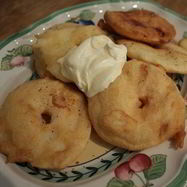 Рецепт Яблочных колец в кляре