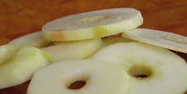 яблочные кольца в кляре