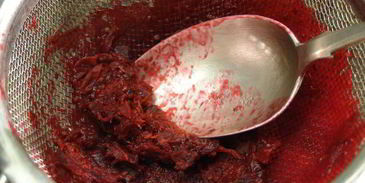 брусничный зефир с малиновым соусом