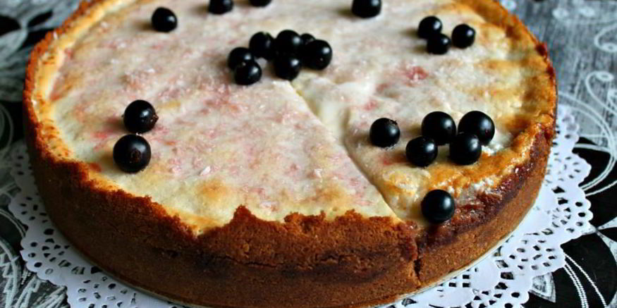 Рецепт чизкейка зефирное облако с черной смородиной