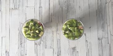 фрукты в зефирном креме