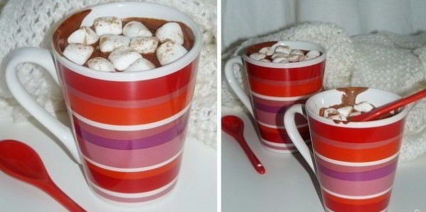 Рецепт горячего шоколада с зефиром