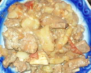 Азу из говядины с картошкой