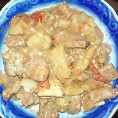 Азу из говядины с картошкой