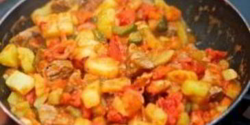 азу из говядины с огурцами