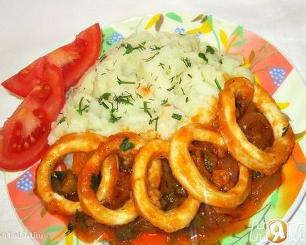 Азу из кальмаров