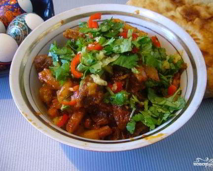 Азу из конины по-татарски