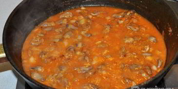 азу из куриных потрошков