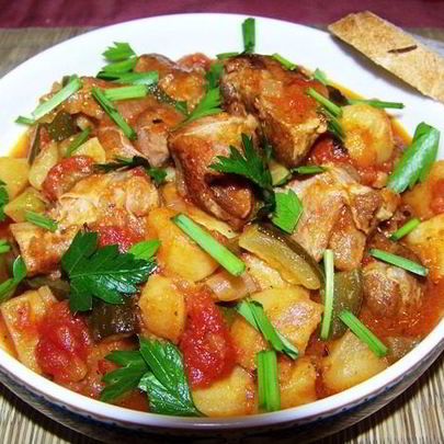 Азу по-татарски с говядиной