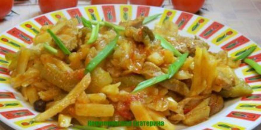 Рецепт азу по-татарски с картофелем