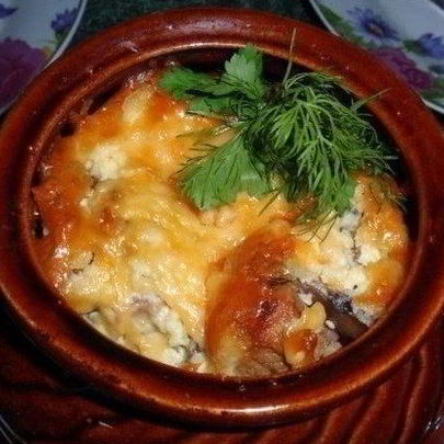 Азу по-татарски в горшочке