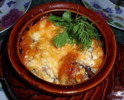 Азу по-татарски в горшочке