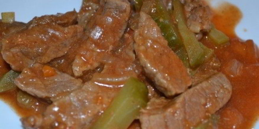 Рецепт азу с солеными огурцами