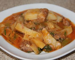 Азу с тушенкой