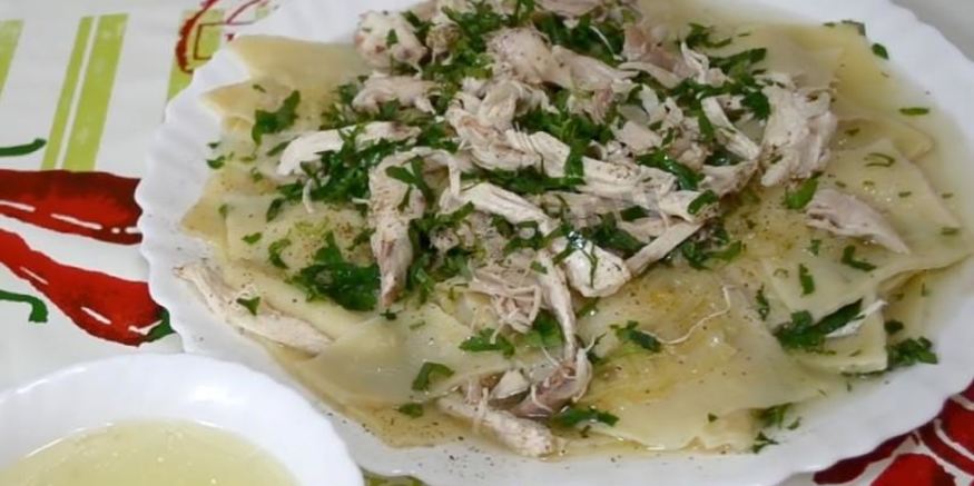 Рецепт бешбармака из курицы