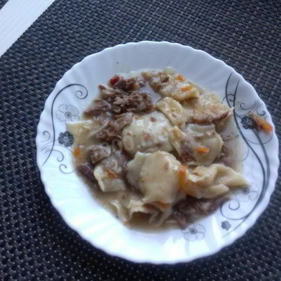 Бешбармак из мяса