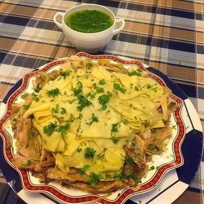 Бешбармак с курицей