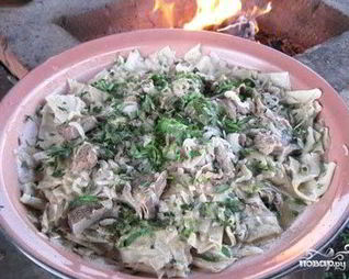 Бешбармак в казане