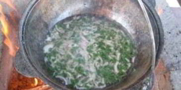 бешбармак в казане