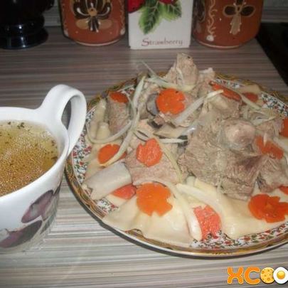 Казахский бешбармак