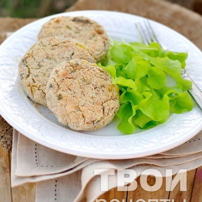 Биточки из картофеля и гречки