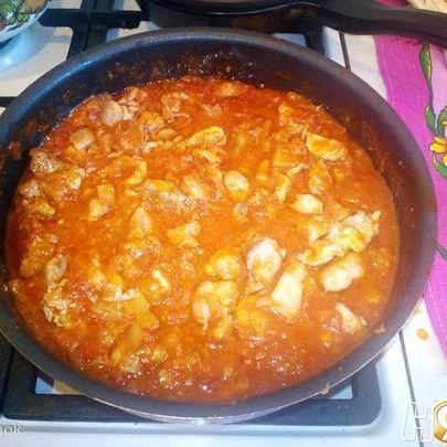 Чахохбили из филе кролика, вариаия на тему