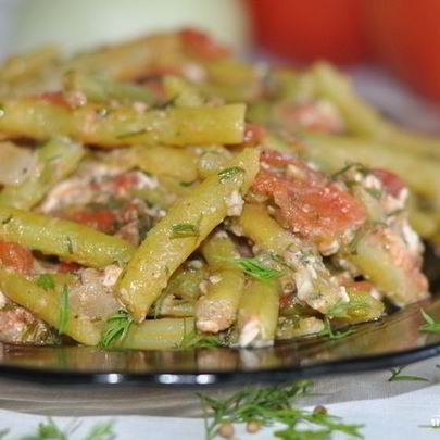 Чахохбили с фасолью