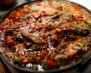 Чахохбили с курицей и картофелем