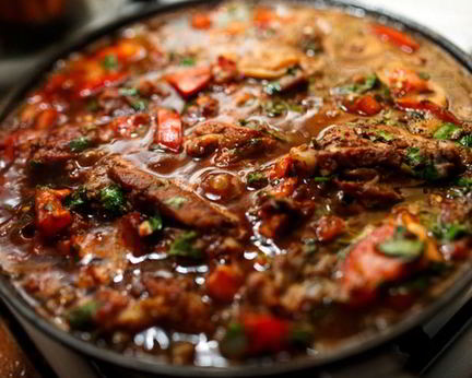 Чахохбили с курицей и картофелем