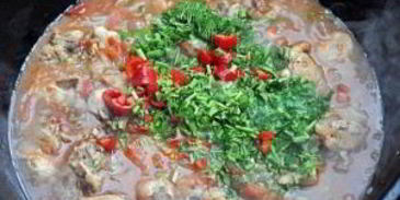 чахохбили в казане