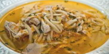 домашняя лапша с курицей