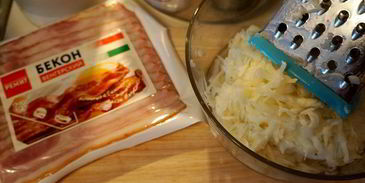 драники с беконом