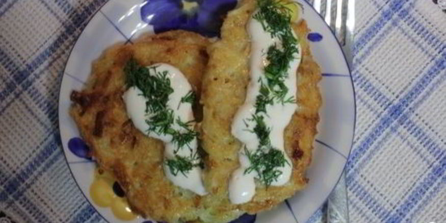 Рецепт драников с чесноком