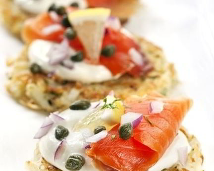 Драники с морепродуктами