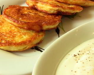 Драники с начинкой из творога